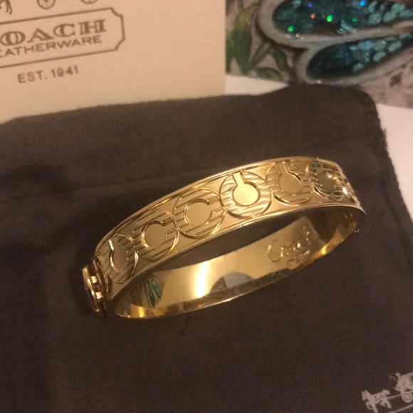 Coach Jewelry - 2011 COACH™️ Signature C Gold Tone Bangle